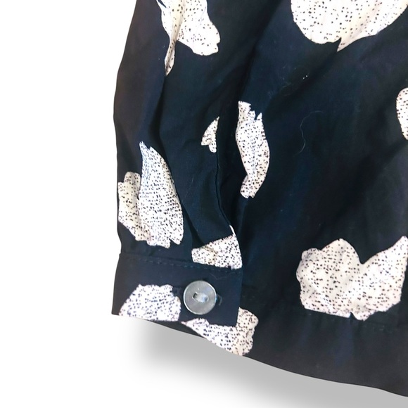 Maeve by Anthropologie Black & White Womens Size Small Heart Print Dress - Picture 7 of 14